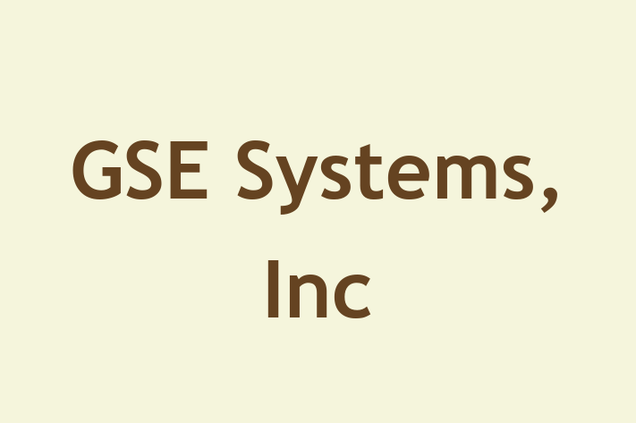 Software Development Company GSE Systems Inc