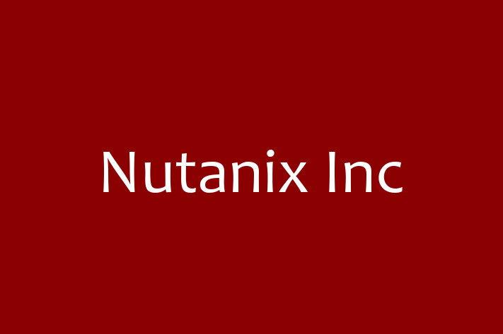 Software Engineering Company Nutanix Inc