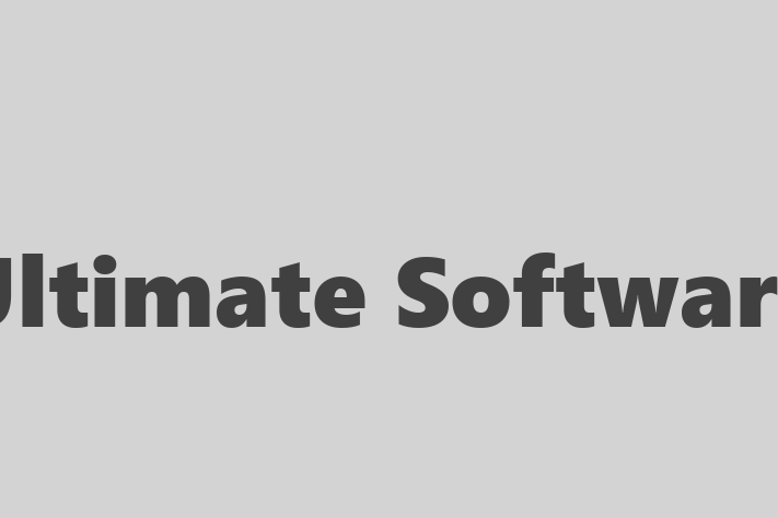 Software Development Firm Ultimate Software