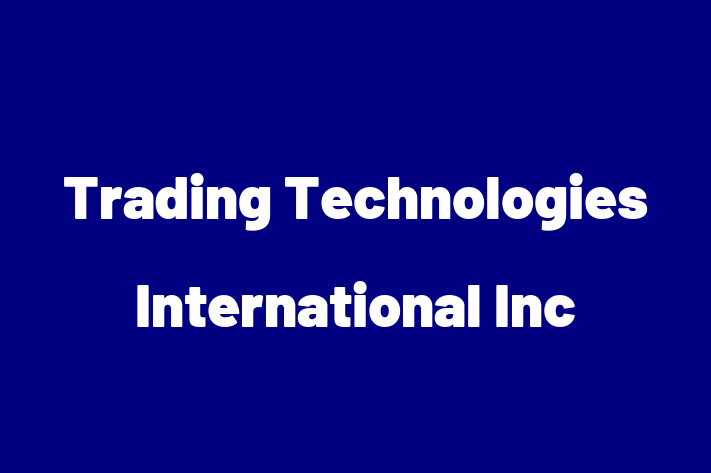 Software Firm Trading Technologies International Inc