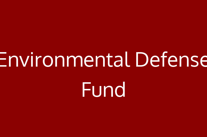 Technology Solutions Firm Environmental Defense Fund