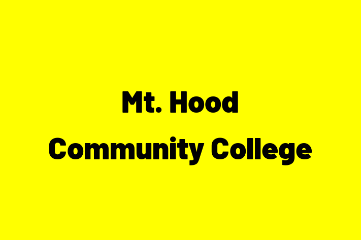 Staff Management Mt. Hood Community College