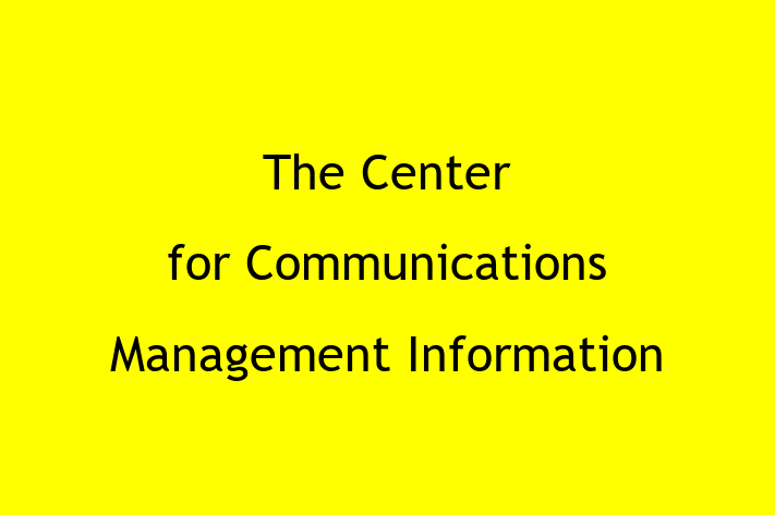 Tech Solutions Company The Center for Communications Management Information