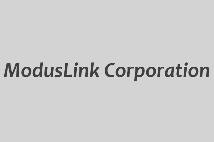 Software Firm ModusLink Corporation