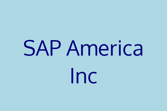 Digital Solutions Provider SAP America Inc