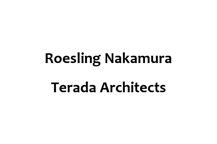 Structural architect Roesling Nakamura Terada Architects