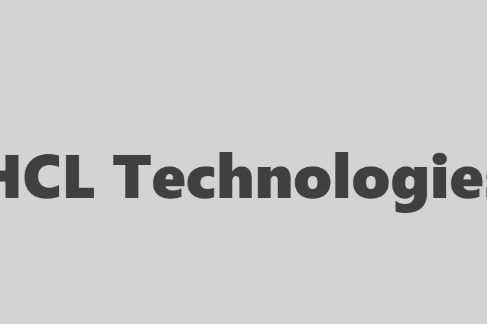 Software Services Company HCL Technologies