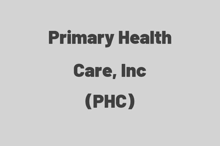 Employee Resource Management Primary Health Care Inc PHC