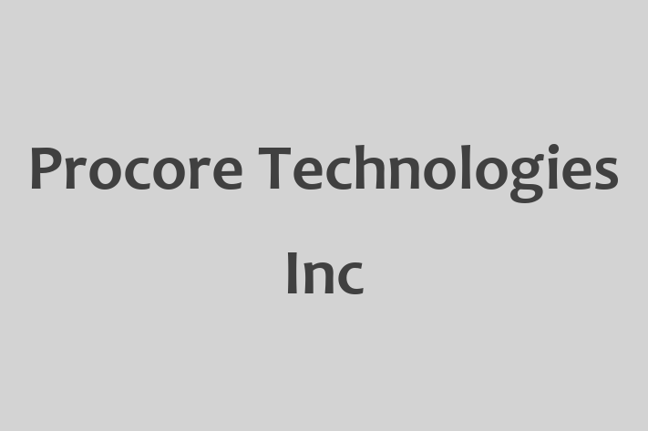 Technology Solutions Firm Procore Technologies Inc