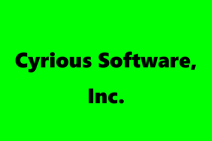 Software Firm Cyrious Software Inc.