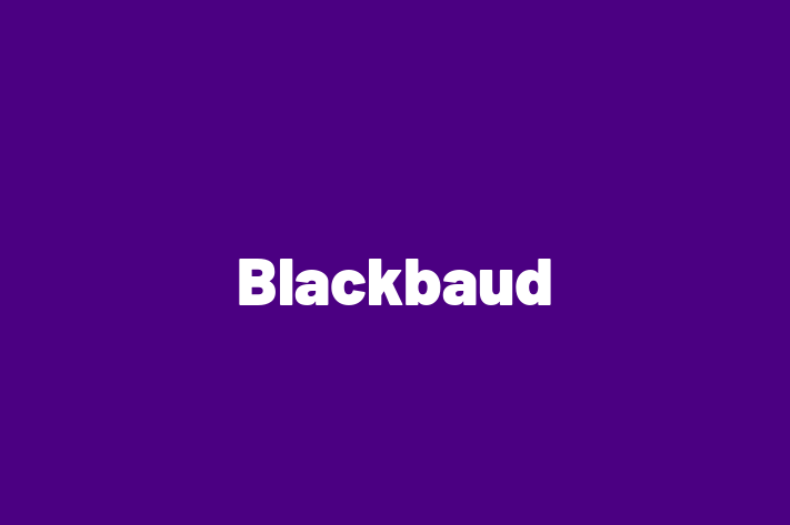 Technology Company Blackbaud