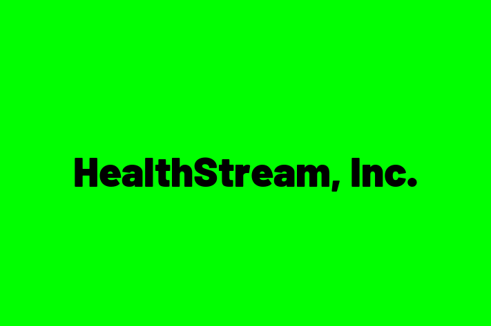 Technology Solutions Firm HealthStream Inc.