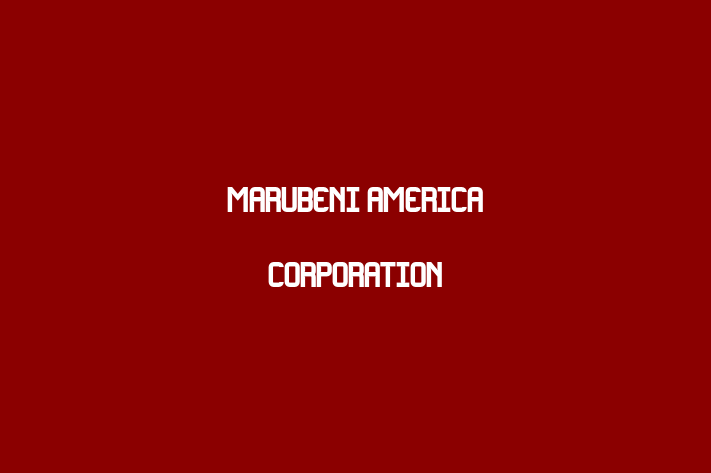 Personnel Management Marubeni America Corporation