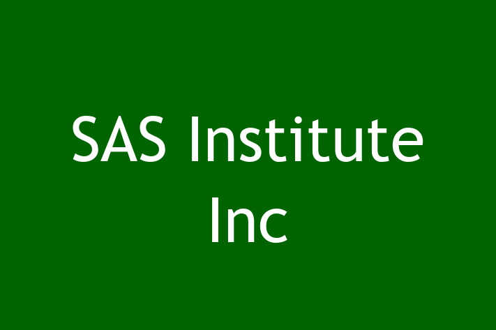 Technology Solutions Firm SAS Institute Inc