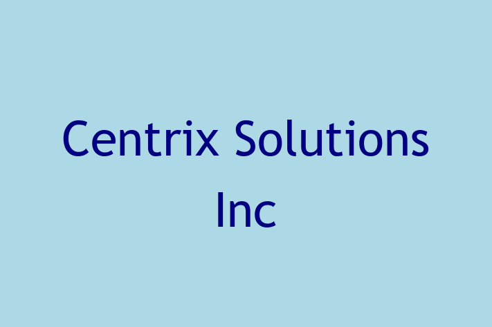 Software Services Company Centrix Solutions Inc