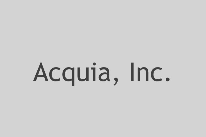 Software Services Company Acquia Inc.