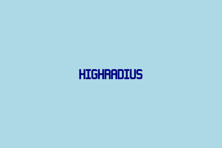 Tech Solutions Company HighRadius