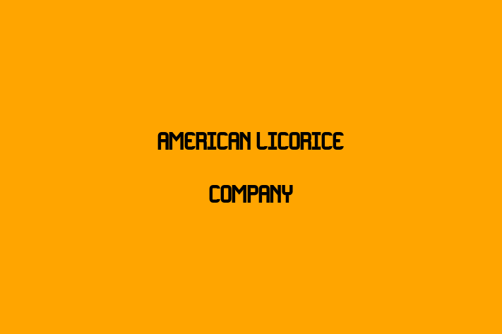 Workforce Management American Licorice Company