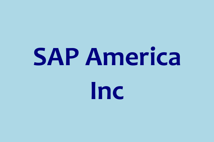 Software Development Company SAP America Inc