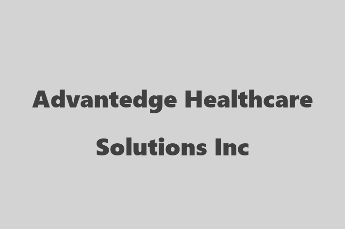 Technology Solutions Firm Advantedge Healthcare Solutions Inc