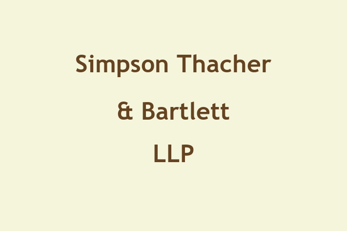 Talent Management Simpson Thacher  Bartlett LLP