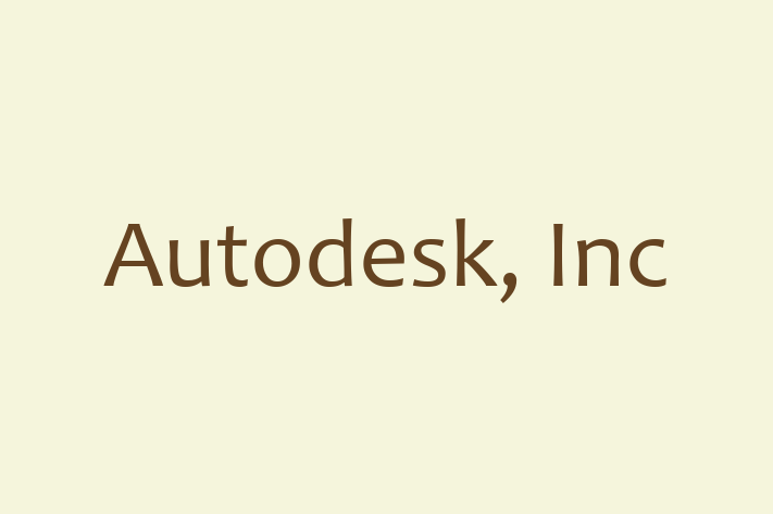 Software Firm Autodesk Inc