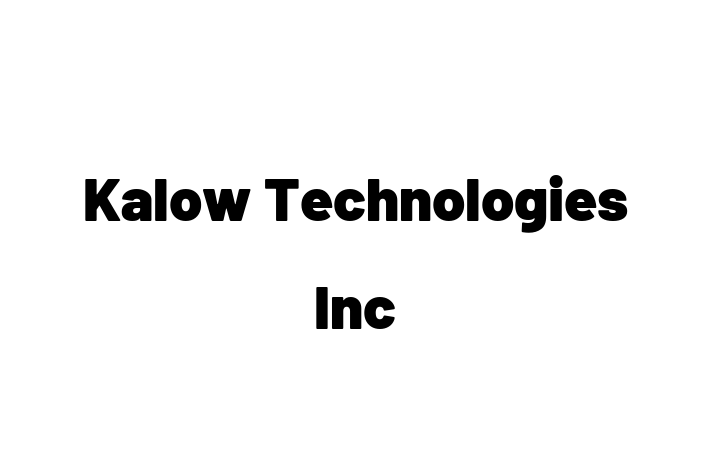 Software Engineering Company Kalow Technologies Inc