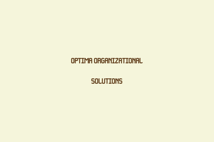 Staff Management Optima Organizational Solutions