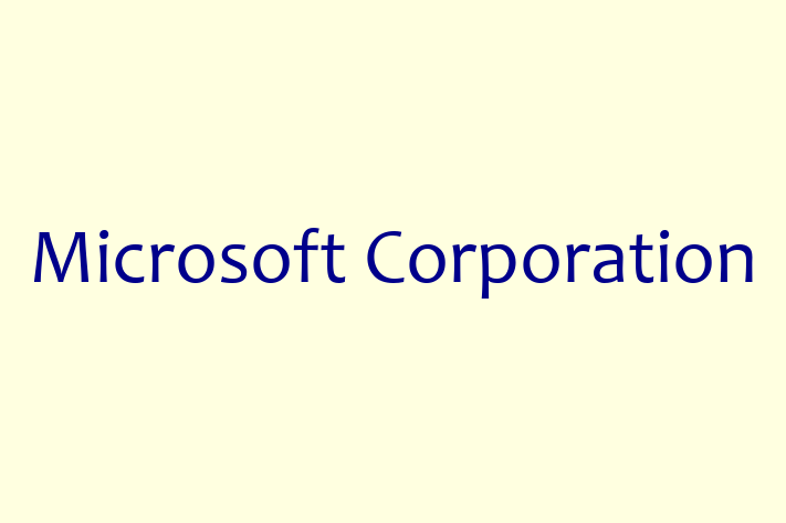 Application Development Company Microsoft Corporation