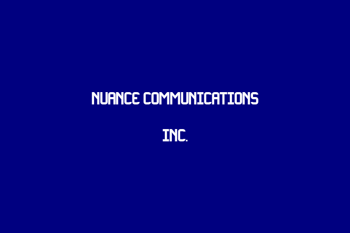 Software Firm Nuance Communications Inc.