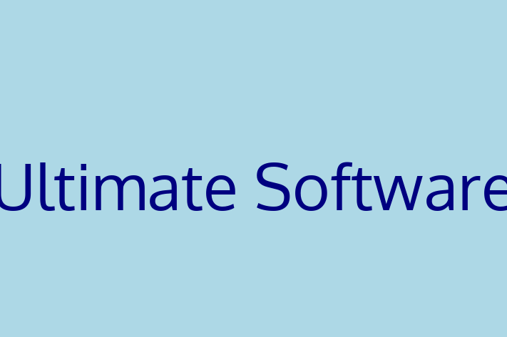 Software Services Company Ultimate Software