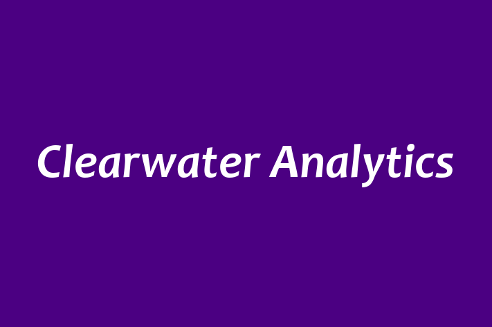 Software Development Company Clearwater Analytics