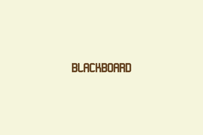 Digital Solutions Provider BlackBoard