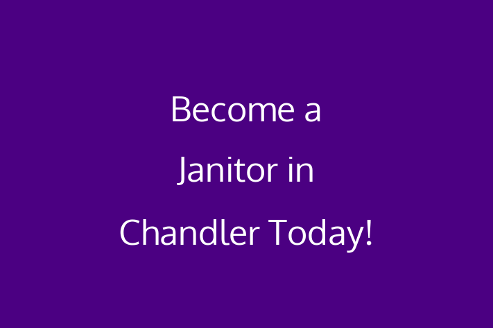 Become a Janitor in Chandler Today