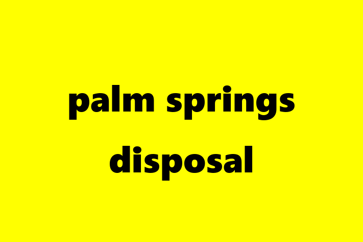 Human Resource Management palm springs disposal