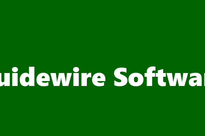 Digital Solutions Provider Guidewire Software