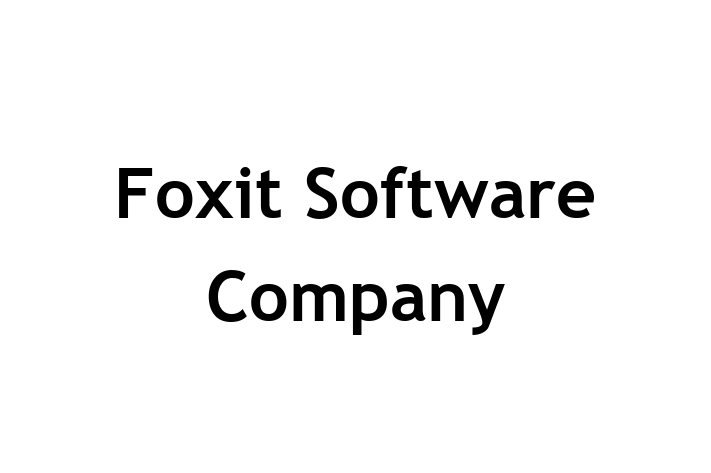 Software Development Company Foxit Software Company