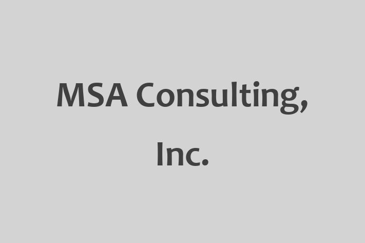 Personnel Management MSA Consulting Inc.