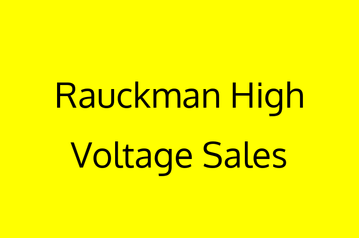 Software Services Company Rauckman High Voltage Sales