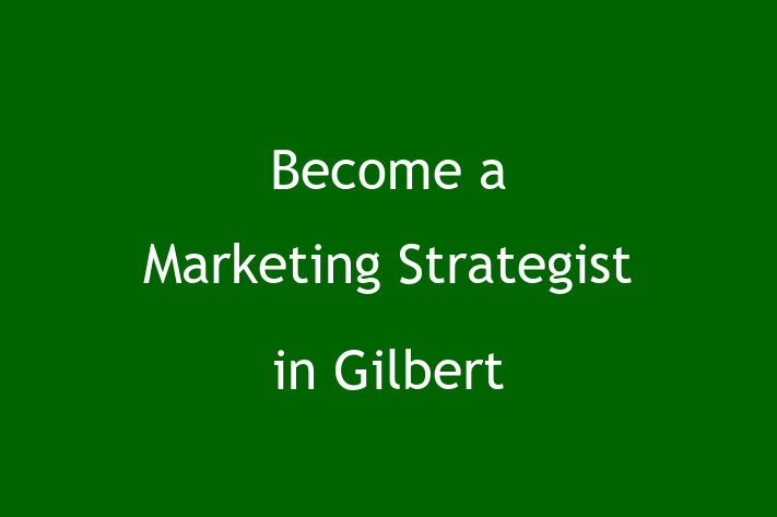 Become a Marketing Strategist in Gilbert