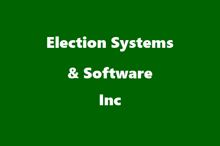 Software Development Company Election Systems  Software Inc