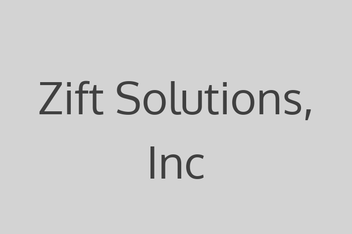 Software Development Company Zift Solutions Inc