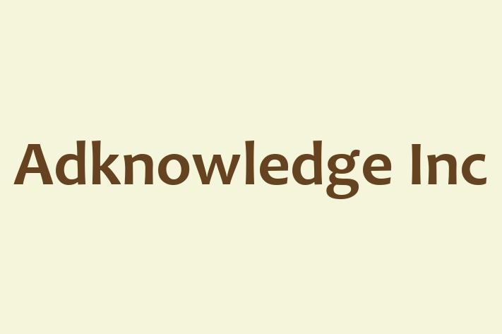 Technology Solutions Firm Adknowledge Inc