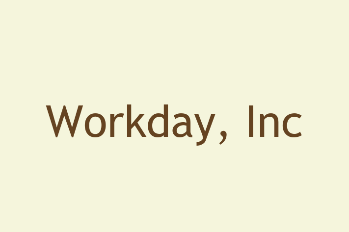 Digital Solutions Provider Workday Inc