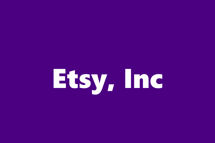 Digital Solutions Provider Etsy Inc