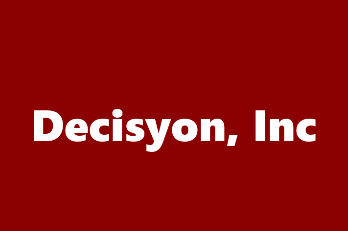 Software Firm Decisyon Inc