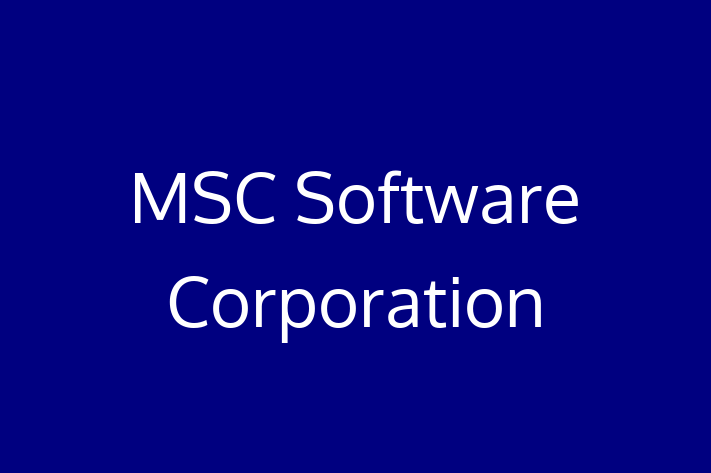 Software Development Firm MSC Software Corporation