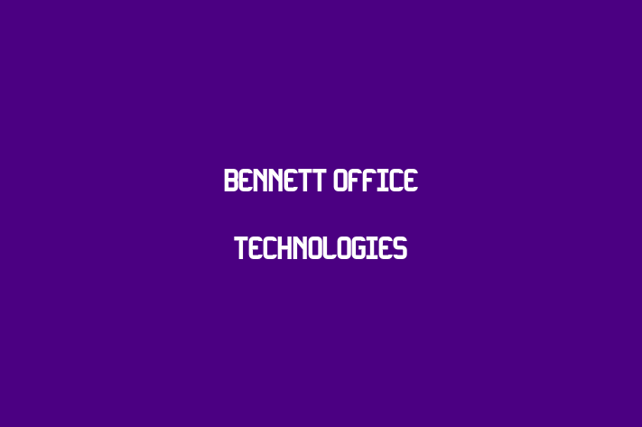 Technology Solutions Firm Bennett Office Technologies