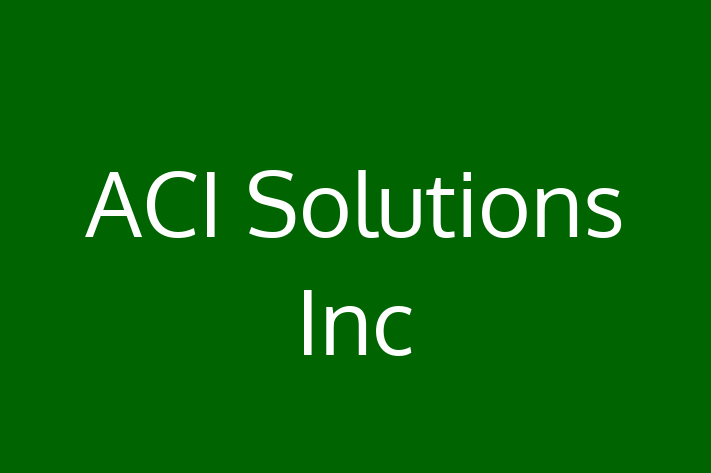 Tech Solutions Company ACI Solutions Inc