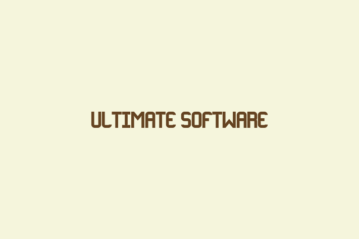 Digital Solutions Provider Ultimate Software